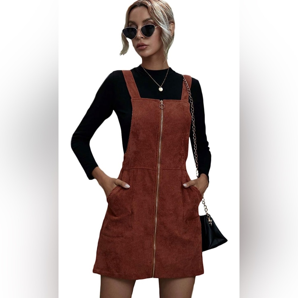Corduroy Overall Dress